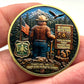 Smokey the Bear US Forest Service Challenge Coin – 40mm Antique Gold