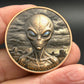 Extraterrestrial Visit 1 oz .999 Fine Copper Round - 1-10-20 Piece Lots