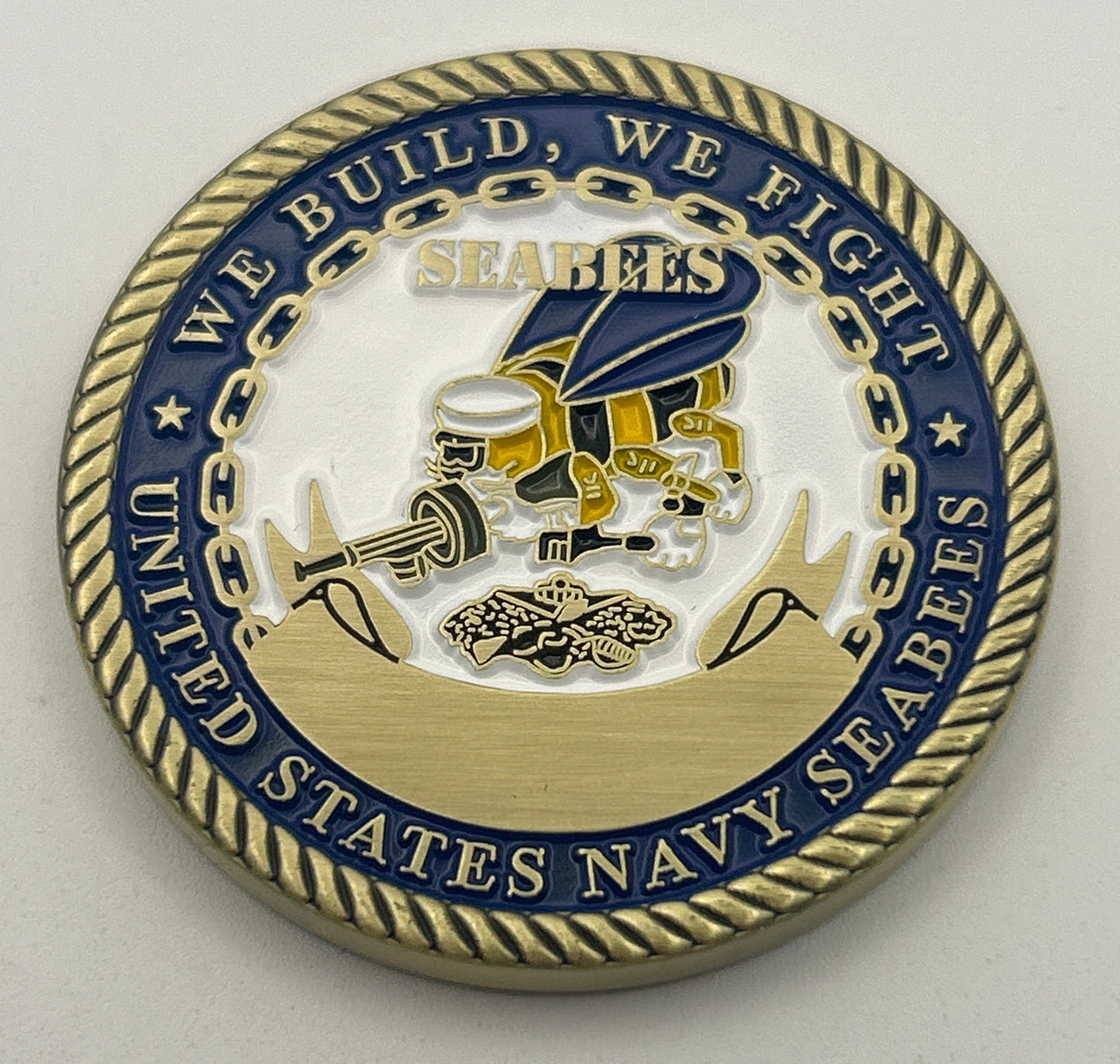US Navy Seabees Challenge Coin – We Build, We Fight