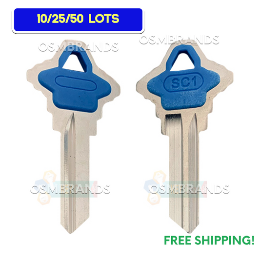 SC-1 SCHLAGE BLUE COLORED TABBED KEY LOTS OF 10-50