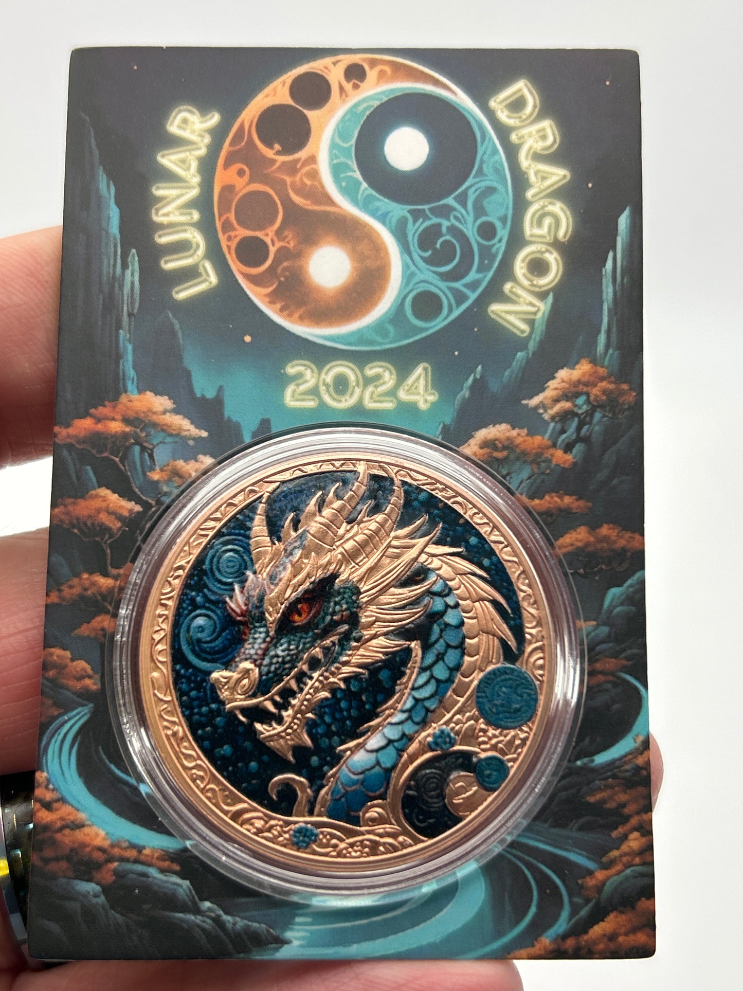 Lunar Dragon 2024 – Cool2Coin .999 Copper Art Coin | 40mm | Limited Mintage of 25,000