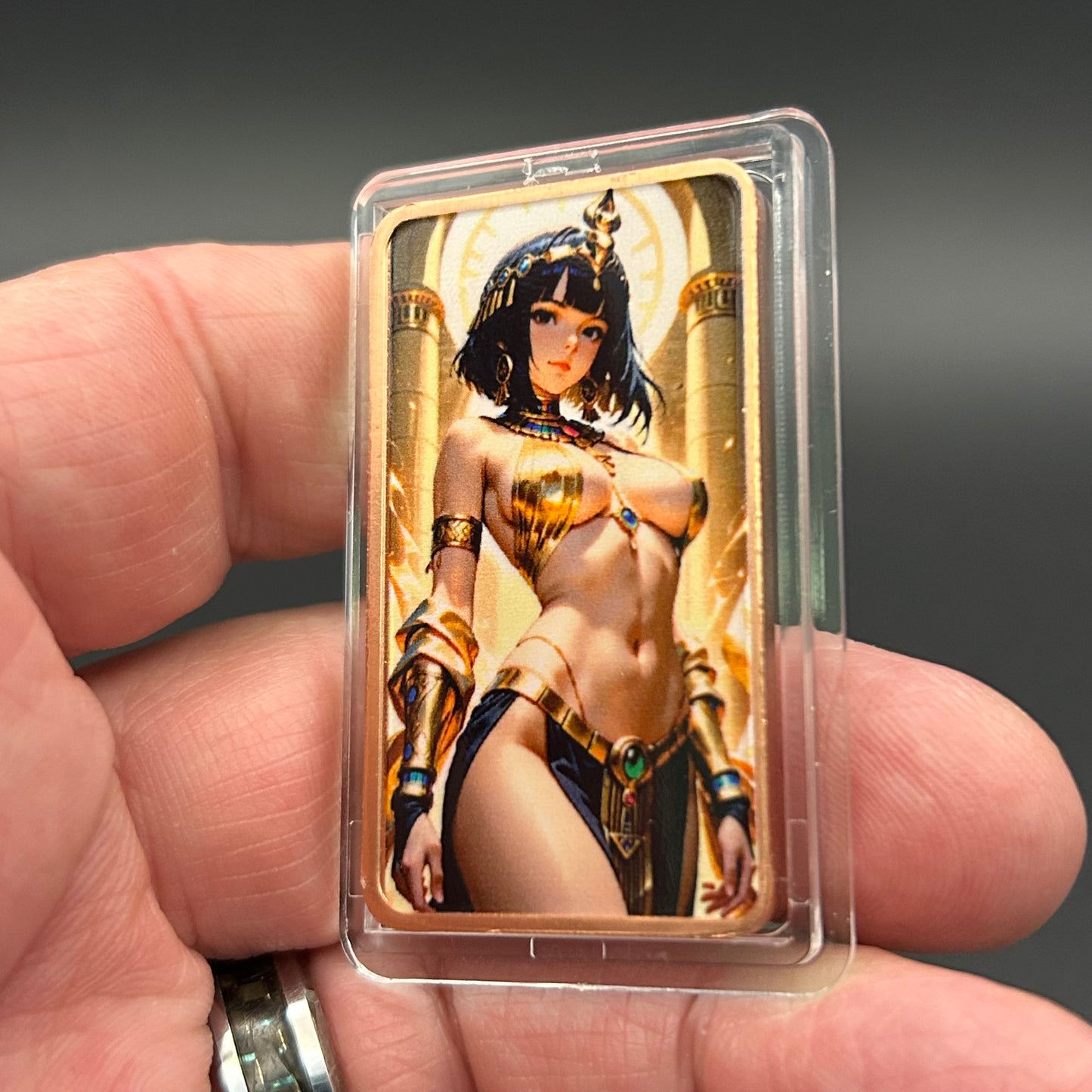 1 Troy Oz Copper Bar Egyptian Goddess Fantasy Series #CB-3