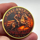 American Cowboy Spirit Challenge Coin – Make America Cowboy Again | Freedom Honor Tradition (40mm)