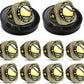 🏈 10 Pack Football Championship Ring Gold with Stand & Chain — Youth & Adult Sports