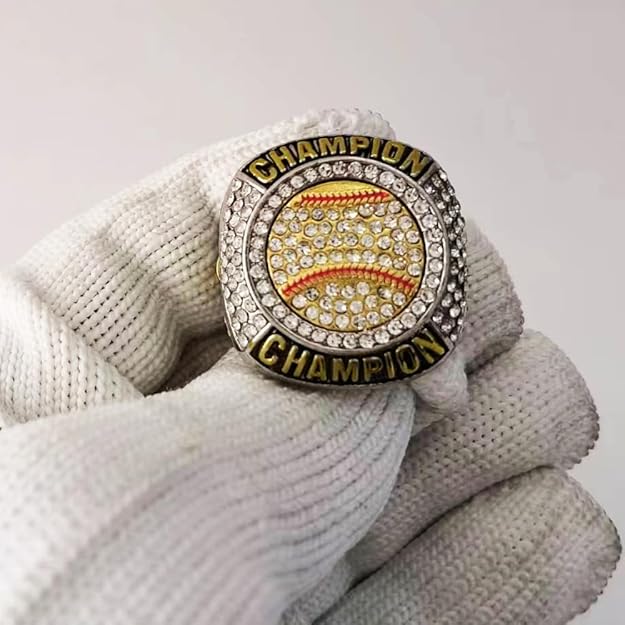⚾ 12 Pack Baseball Championship Rings with Trophy & Star Design — Youth & Adult Sports
