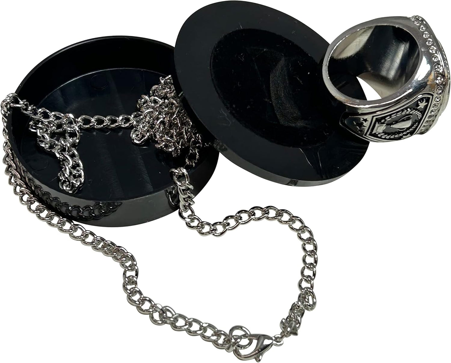 🏀 12 Pack Basketball Championship Rings with Holder & Chain — Silver — Youth & Adult Sports