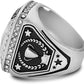 🏀 12 Pack Basketball Championship Rings with Holder & Chain — Silver — Youth & Adult Sports