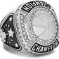 🏀 12 Pack Basketball Championship Rings with Holder & Chain — Silver — Youth & Adult Sports