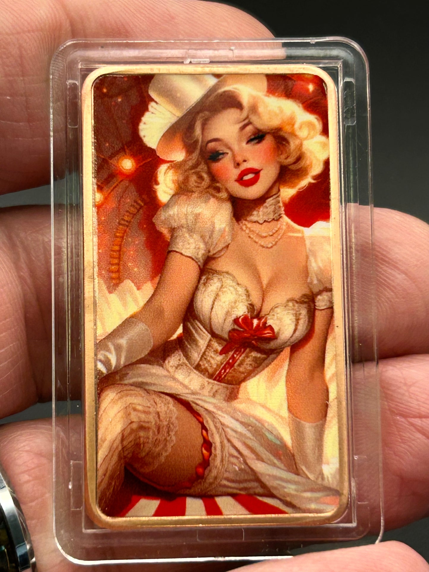 1 Troy Oz Copper Bar Retro Marilyn Monroe Inspired Fantasy Series #CB-17