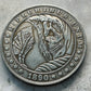 1890-CC Morgan Dollar Novelty Coin – Hobo Nickel Style Grim Reaper Poker Hand | E Pluribus Unum (38mm)
