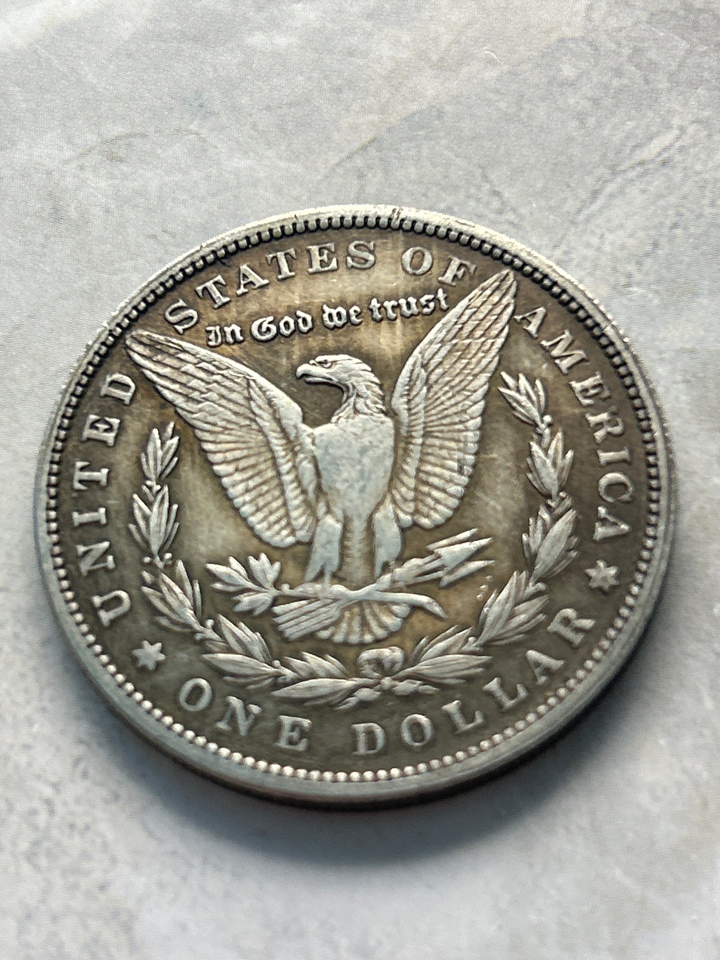 1921 Morgan Dollar Novelty Coin – Hobo Nickel Style Skeleton Heart Hands | E Pluribus Unum (38mm)