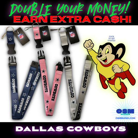 DALLAS COWBOYS Official NFL Breakaway Lanyards Wholesale Packs