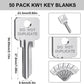 50 Pack KW1 Key Blanks – Do Not Duplicate (Brass or Nickel)
