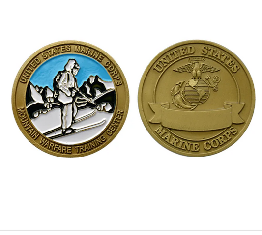 USMC MWTC MOUNTAIN WARFARE TRAINING CENTER Challenge Coin
