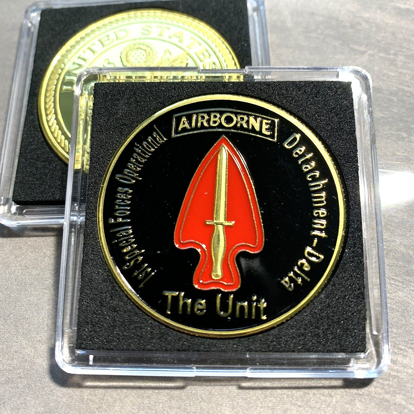 DROP SHIP 1ST SPECIAL OPERATIONAL DELTA US Army Airborne Challenge Coin