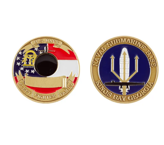 Naval Submarine Base Kings Bay Georgia Challenge Coin