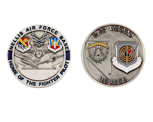 Nellis Air Force Base Challenge Coin-Home of the Fighter Pilot
