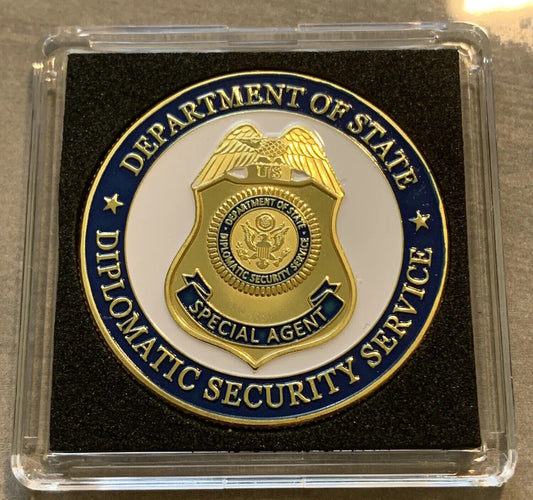 DEPARTMENT OF STATE-US Diplomatic Security Service Gold Plated-Challenge Coin New DROP SHIP