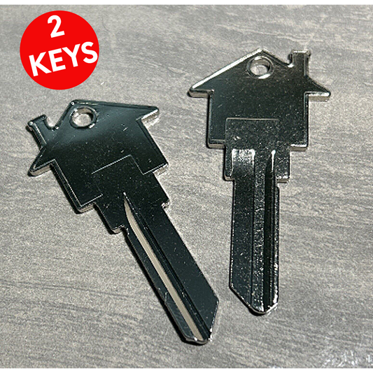 DROP SHIP 2-10 PACKS HOUSE SHAPED NICKEL PLATED KEY BLANKS KW-11 OR SC-1
