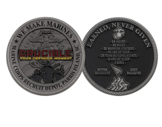 USMC Parris Island Crucible Challenge Coin