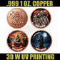 1 Troy Oz. .999 Copper Grim Reaper Challenge Coin Set – 3 Designs | 40mm | Mix & Match (Minimum 12 Pcs)