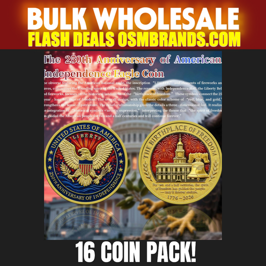 16 Pack 250th Anniversary of Independence Eagle Coin USA 250 Years