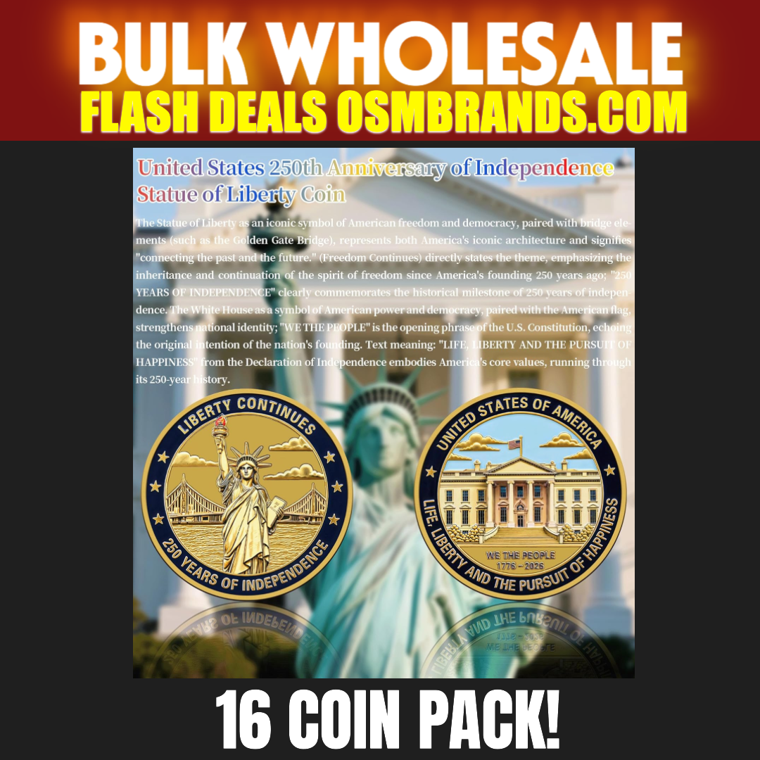 16 PACK United States 250th Anniversary Statue of Liberty Coin
