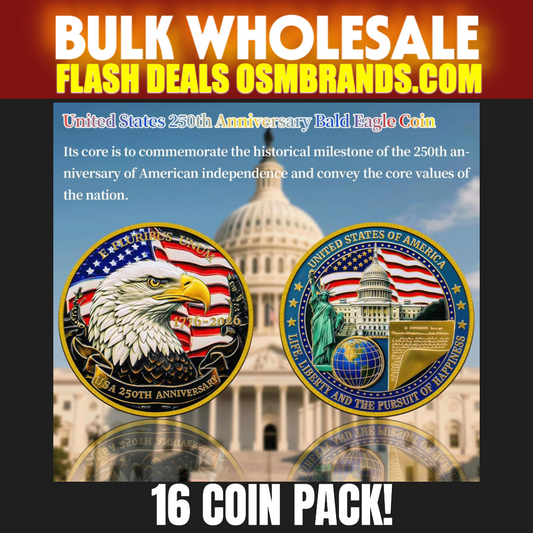 16 PACK-United States 250th Anniversary Bald Eagle Coin