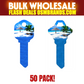 Tropical Beach Scene Decorative Key Blanks — Perfect for Beach Home Rentals