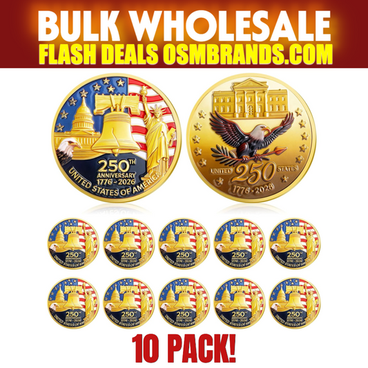 10 PACK-250th Anniversary United States Liberty Bell & Eagle Commemorative Coin — 1776-2026