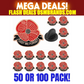 Lest We Forget Red Poppy Lapel Pin – Memorial Enamel Pin (50 OR 100 Pack)