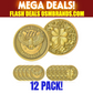 Good Luck 777 Eagle Challenge Coin – Four Leaf Clover Gold Coin (12 Pack)