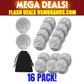 Good Luck Silver Coin with Velvet Pouch – Inspirational Lucky Coin (16 Pack)