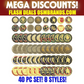 Armor of God Challenge Coin Set – 8 Styles Ephesians 6:13-17 • Pray Always (40 Pack)