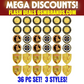 Armor of God Challenge Coin & Shield Token Set – Ephesians 6:13-17 • 3 Styles (36 Pack)