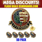 USA 250th Anniversary Lapel Pin – United States of America 1776-2026 Enamel Pin (50 Pack)