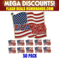 USA 250 Waving Flag Lapel Pin – 1776-2026 Anniversary Enamel Pin (24 or 50 Pack)