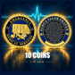 Emergency Medical Services Hero's Valor Prayer Challenge Coins, 45mm, 10-Piece Lot
