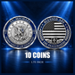 Saint Michael Patron Saint of Law Enforcement Challenge Coins, 45mm, 10-Piece Lot