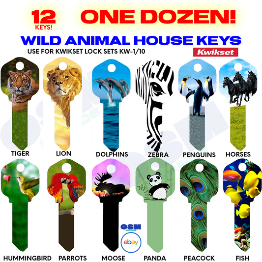 NEW! 🏘️HOUSE KEY Dozen Assortment of Animals!