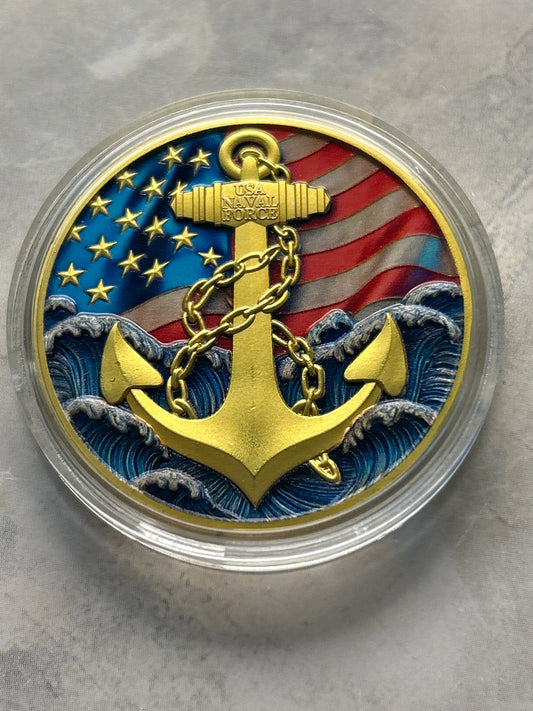 US Navy Military Challenge Coin – 40mm