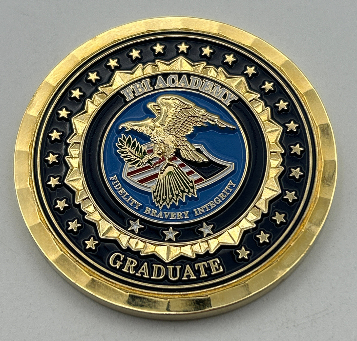 FBI Academy Graduate Challenge Coin – Fidelity Bravery Integrity