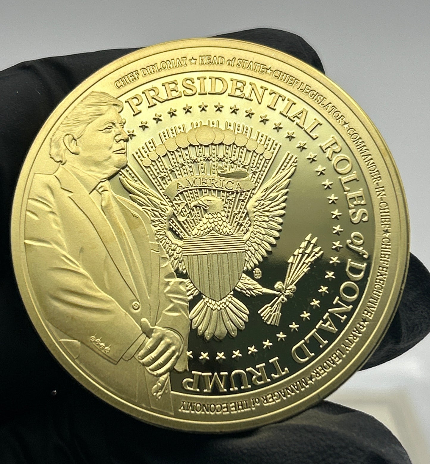 2017 President Donald Trump Chief Diplomat Collectible Coin w COA