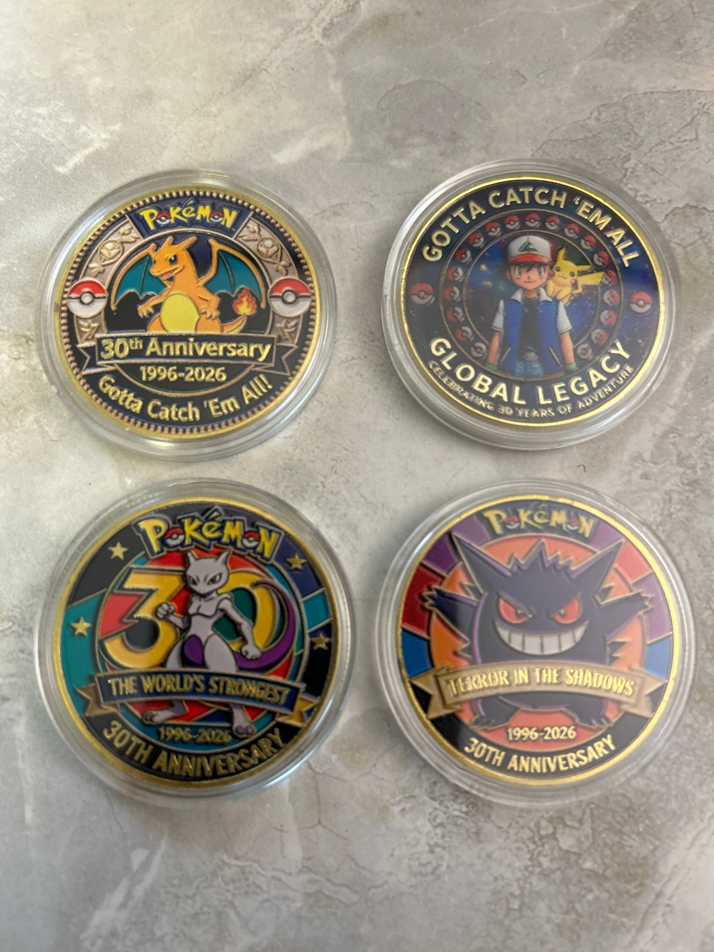 Pokemon 4 coin set for Greg