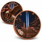 9/11 Never Forget 2026 Liberty 1 oz Fine Copper Round – Twin Towers Tribute Antique Copper Edition (Tube of 20)