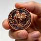 1 AVDP Ounce .999 Fine Copper French Rooster Coin, French Republic Round,Numismatic Collectible for France History Enthusiasts (Roll of 20)