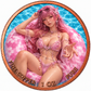 Roll of 20 Pink Poolside Fantasy 1 oz .999 Fine Copper Rounds