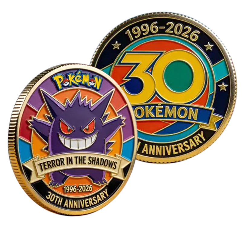 Pokemon 30th Anniversary Gengar "Terror in the Shadows" Commemorative Coin (1996-2026) (JULY, 2026)