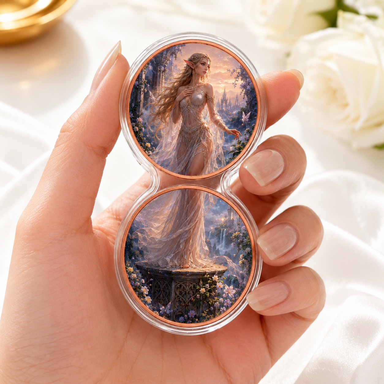 Elven Queen Dual 1 oz .999 Fine Copper Coin Set – Enchanted Forest Edition (10 Sets Minimum)