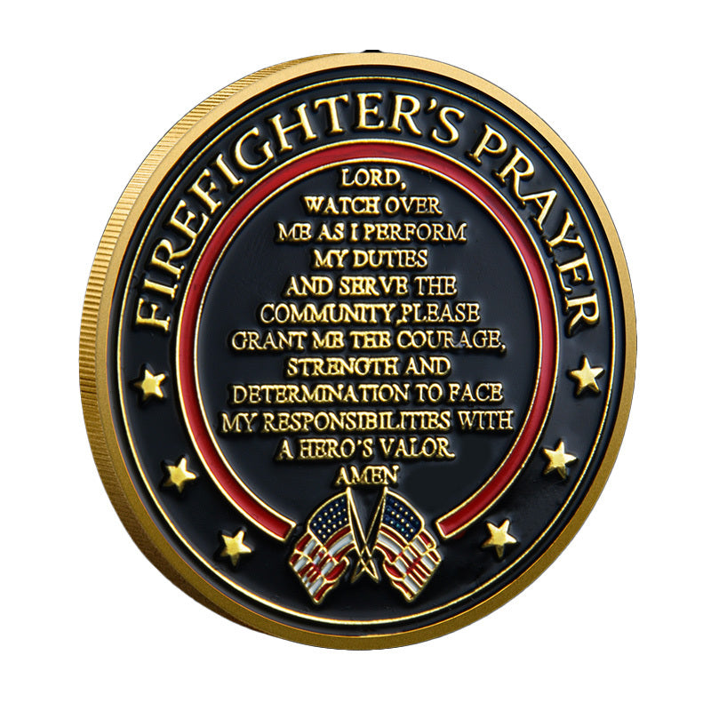 St. Florian Firefighter's Prayer Challenge Coin